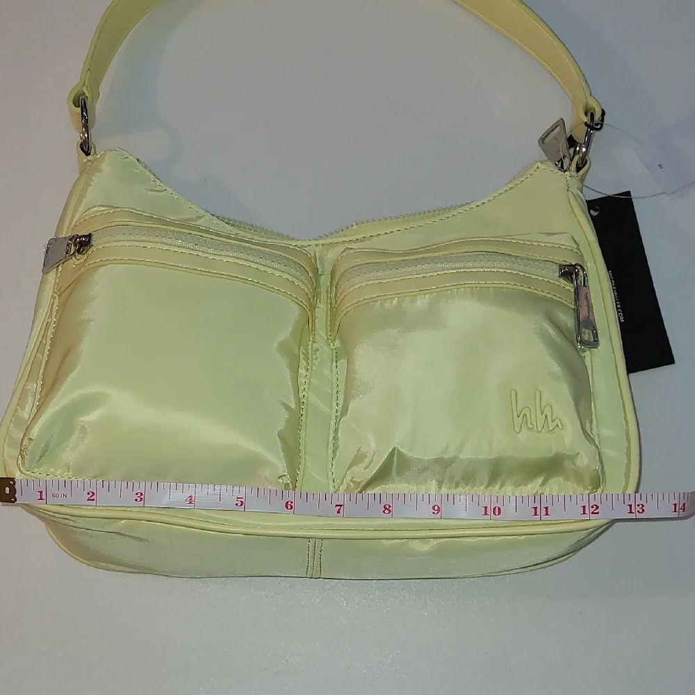 Nicole Miller Light Yellow Purse Front Pocket Bag